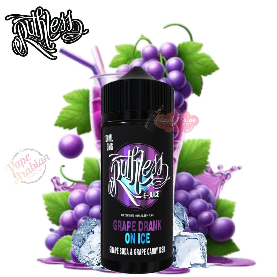 Buy Grape Drank On Ice By Ruthless Vapor 120ml In Vapor King UAE Grape Drank On Ice By Ruthless