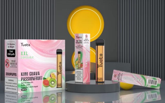 Yuoto Disposable XXL Vape 2500 Puffs Kiwi Guava Passionfruit