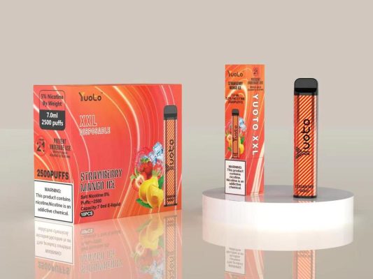 Yuoto Disposable XXL Vape 2500 Puffs Strawberry Mango Ice