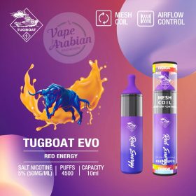 Tugboat evo 4500 puffs - Red Energy