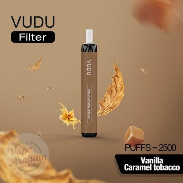 VUDU Filter 2500 Puffs Disposable Vape- Vanilla Caramel Tobacco