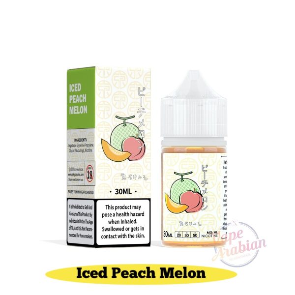 Tokyo Salt Nic E Liquid 30ml- Iced Peach Melon