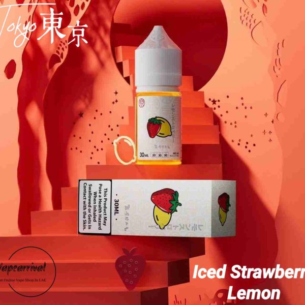 Tokyo Salt Nic E Liquid 30ml- Iced Strawberry Lemon