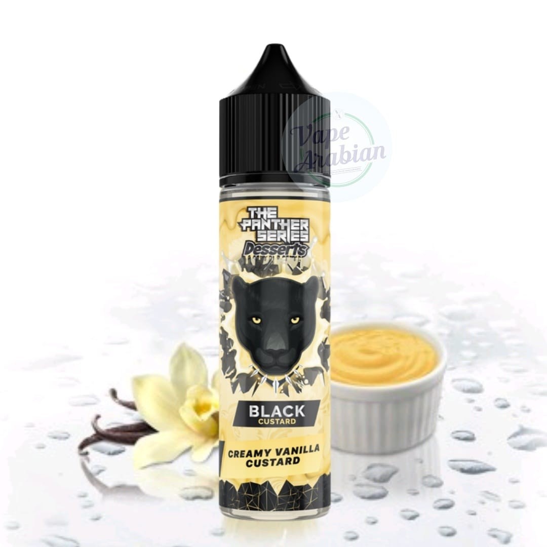 panther series desserts black custard 60ml panther series desserts black custard