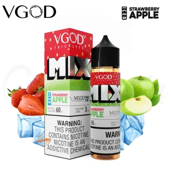 VGOD 60ml Vape Liquid- Iced Strawberry Apple
