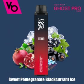 Vapes Bars Ghost Pro 3500 Puffs- Sweet Pomegranate Blackcurrant Ice