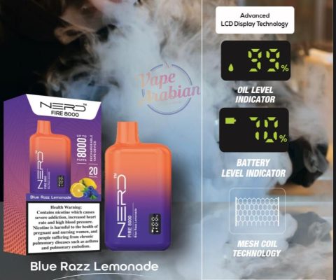Nerd Fire Disposable Vape 8000 Puffs Advanced LCD Display Technology In UAE - Image 18