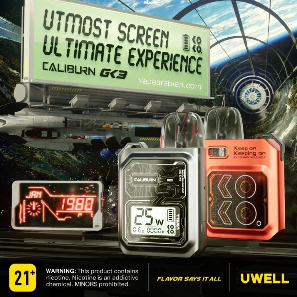 Authentic Uwell Caliburn GK3 Pod Kit 25W In UAE - Image 3