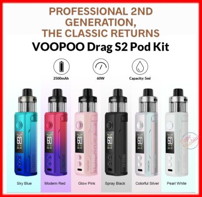 VOOPOO Drag S2 Pod Kit 60W Built-in 2500mAh In UAE - Image 2