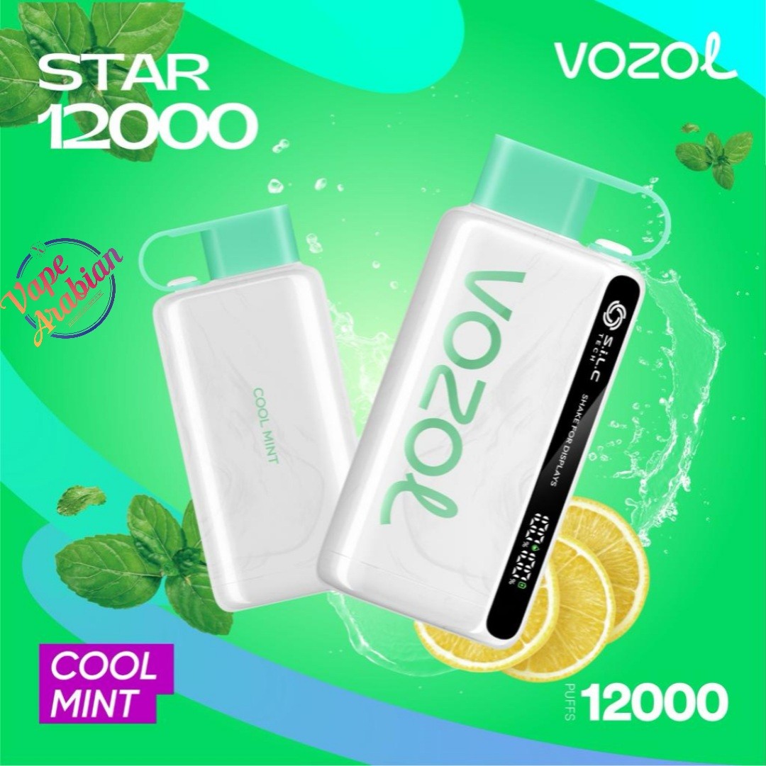 VOZOL STAR 12000 Puffs Best Online Vape Shop In UAE VOZOL STAR 12000 Puffs- Cool Mint