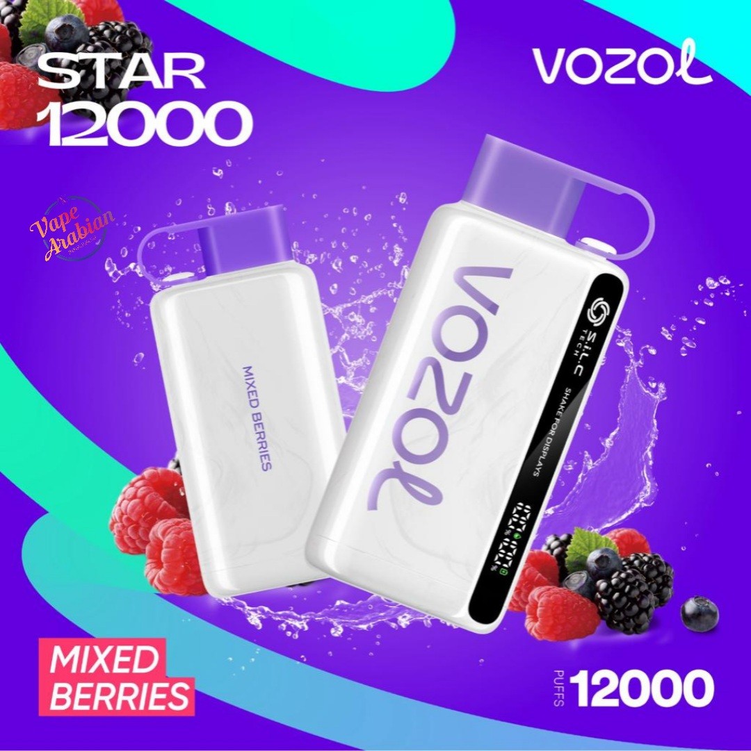 VOZOL STAR 12000 Puffs Best Online Vape Shop In UAE VOZOL STAR 12000 Puffs- Mixed Berries
