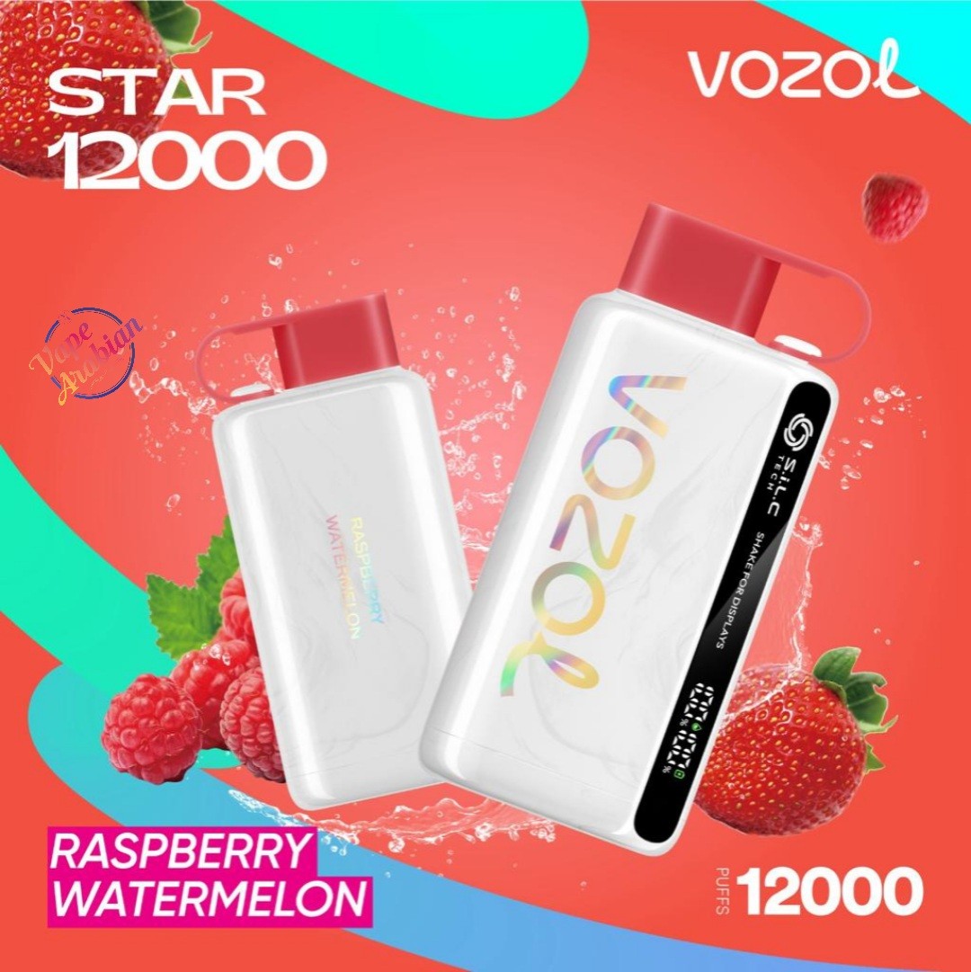 VOZOL STAR 12000 Puffs Best Online Vape Shop In UAE VOZOL STAR 12000 Puffs- Raspberry Watermelon