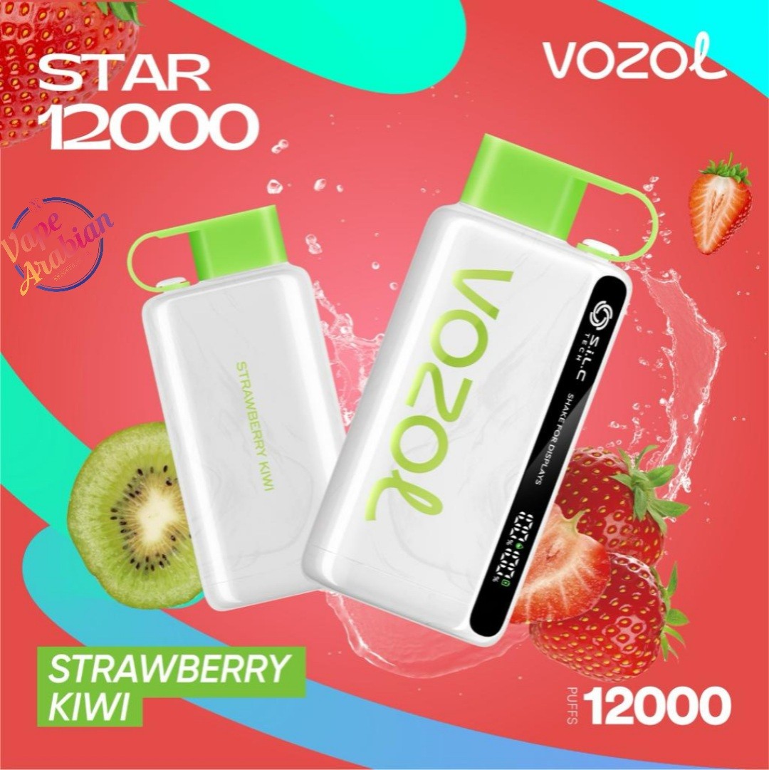 VOZOL STAR 12000 Puffs Best Online Vape Shop In UAE VOZOL STAR 12000 Puffs- Strawberry Kiwi
