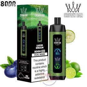 Crown Bar Al Fakher 8000 Pro DTL 8000Puffs Dual Mode Disposable Vape In UAE - Image 9