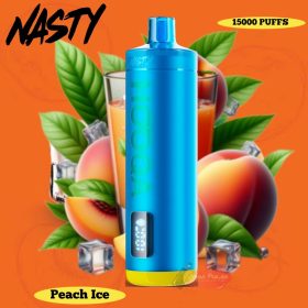Nasty Hooqa Disposable Vape 15000 Puffs Peach Ice