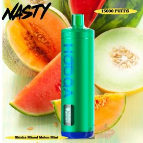 Nasty Hooqa Disposable Vape 15000 Puffs Shisha Mixed Melon Mint