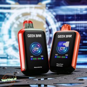 Geek Bar Watt 23000 Puffs Disposable Vape 5% (50mg) Nicotine In UAE; Rechargeable Integrated 800mAh Battery; 3 Vaping Modes: Soft (12W)/Norm (18W)/Pulse (25W)