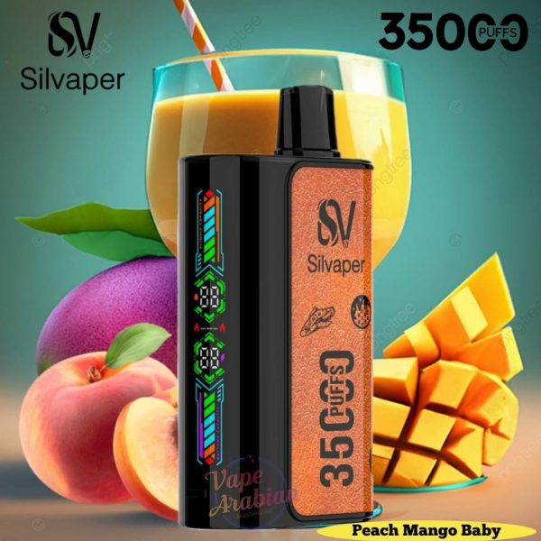 Silvaper 35000 Puffs Disposable Vape- Peach Mango Baby