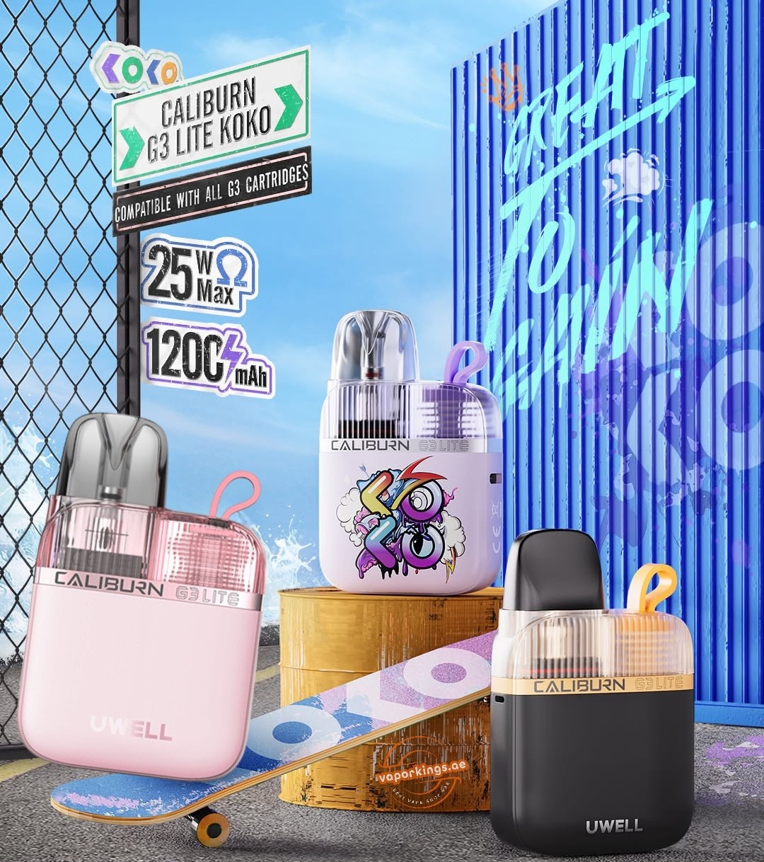 Uwell Caliburn G3 Lite Koko 25W In UAE Uwell Caliburn G3 Lite Koko