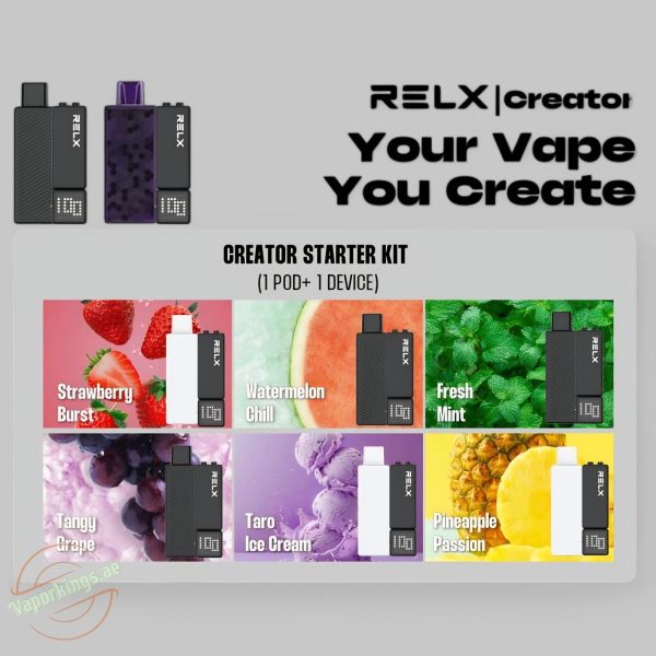 Relx Creator Starter Kit 15000 Puffs Disposable Vape In UAE - Image 2