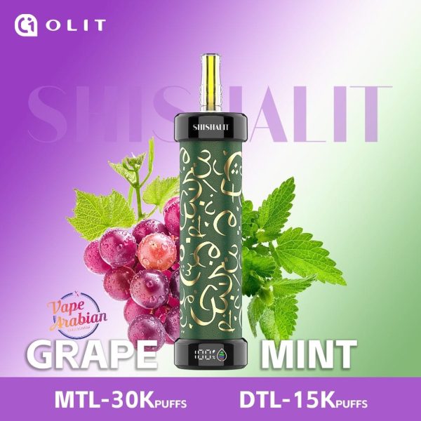 OLIT Shishalit 30000 Puffs Disposable Grape mint