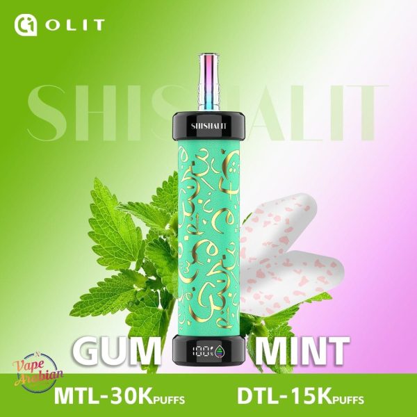 OLIT Shishalit 30000 Puffs Disposable Gum mint