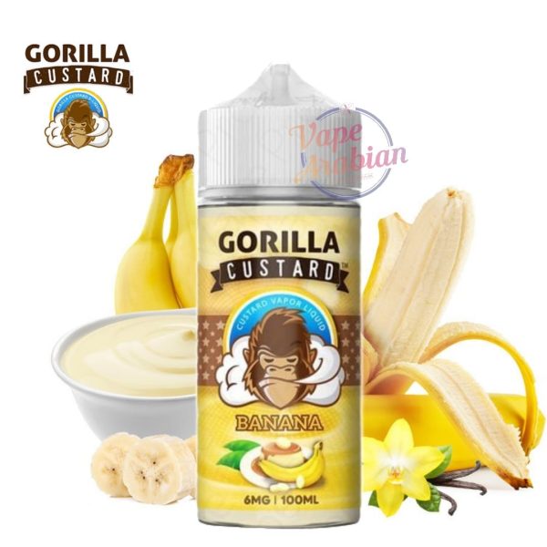 Gorilla Custard 100ml E-Liquid Banana