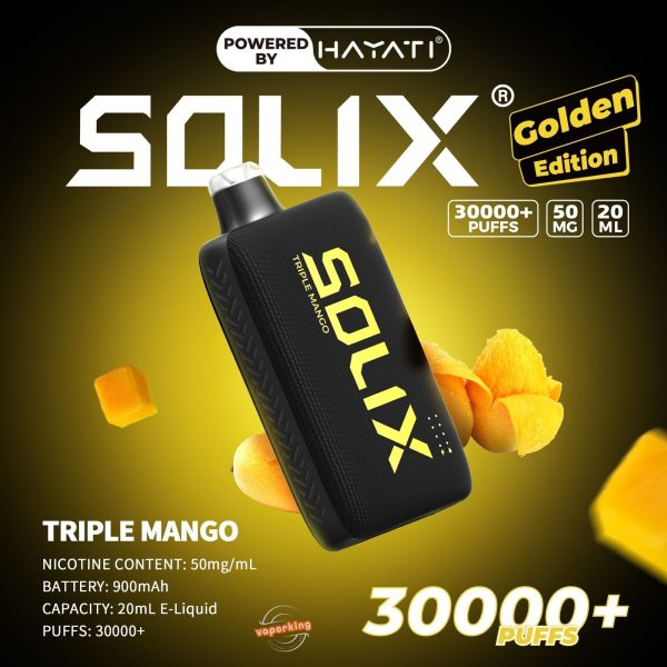 Hayati Solix 30000 Puffs Disposable Vape Golden Edition In UAE - Image 3