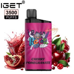 IGET Bar 3500 Puffs Disposable Vape Cherry Pomegranate