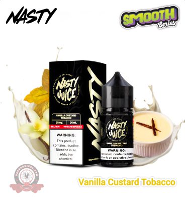 Nasty Smooth Series Salt 30ml Vanilla Custard Tobacco