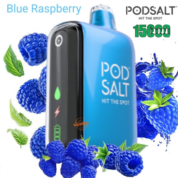 Pod Salt 15000 Puffs Disposable Vape Blue Raspberry