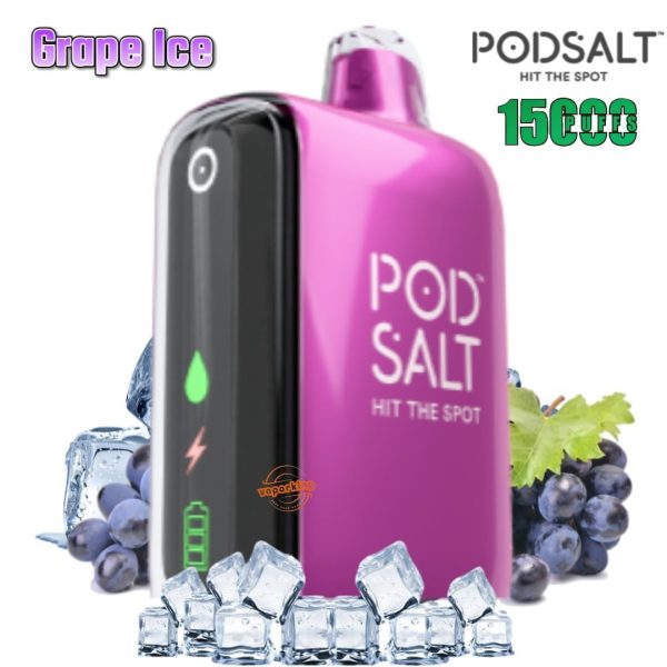 Pod Salt 15000 Puffs Disposable Vape Grape Ice