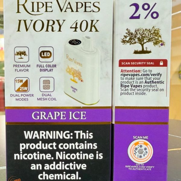 Ripe Vapes IVORY 40000 Puffs Disposable Vape In UAE - Image 12