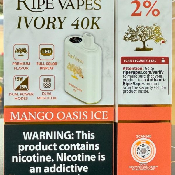 Ripe Vapes IVORY 40000 Puffs Disposable Vape In UAE - Image 8