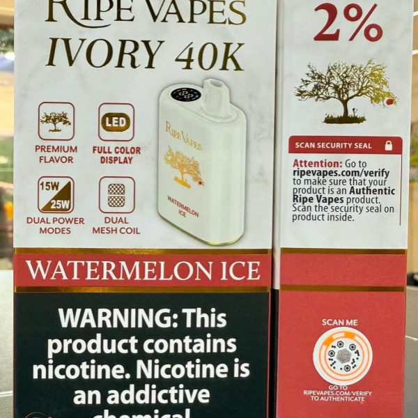 Ripe Vapes IVORY 40000 Puffs Disposable Vape In UAE - Image 2