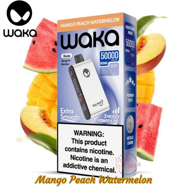 Waka Blade 50000 Puffs Disposable Vape- Mango Peach Watermelon