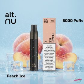 Alt Nu 8000 Puffs 20mg Disposable- Peach Ice
