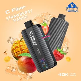 VEIIK C Fiber 40k Puffs- Strawberry mango