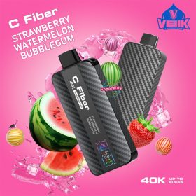 VEIIK C Fiber 40k Puffs- Strawberry Watermelon Bubblegum