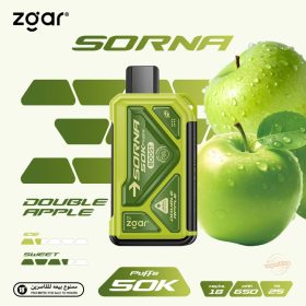 Zgar Sorna 50k Puffs Disposable- Double Apple