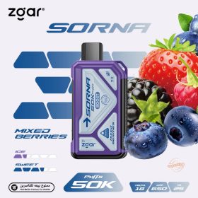 Zgar Sorna 50k Puffs Disposable- Mixed Berries