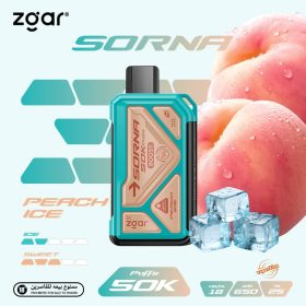Zgar Sorna 50k Puffs Disposable- Peach Ice
