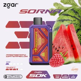 Zgar Sorna 50k Puffs Disposable- Raspberry Watermelon