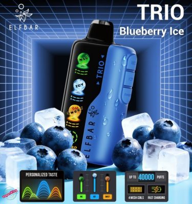 Elf Bar Trio 40K 40000 Puffs Disposable- Blueberry Ice