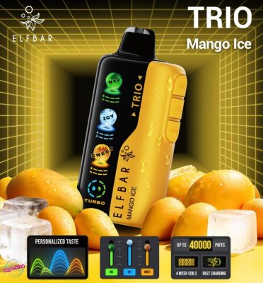 Elf Bar Trio 40K 40000 Puffs Disposable- Mango Ice