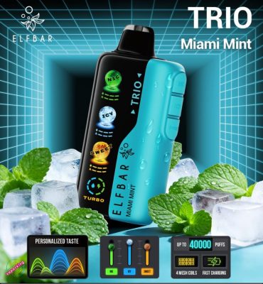 Elf Bar Trio 40K 40000 Puffs Disposable- Miami Mint