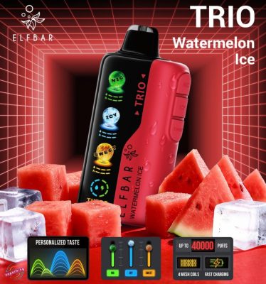 Elf Bar Trio 40K 40000 Puffs Disposable- Watermelon Ice
