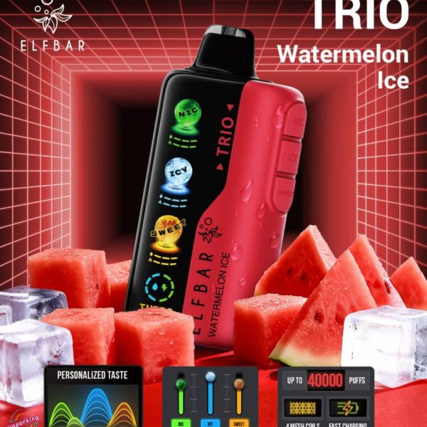 Elf Bar Trio 40K 40000 Puffs Disposable- Watermelon Ice