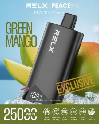 Relx Peace 25000 Puffs 20mg- Green Mango