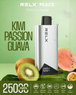 Relx Peace 25000 Puffs 20mg- Kiwi Passion Guava